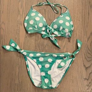 green victoria’s secret bathing suit